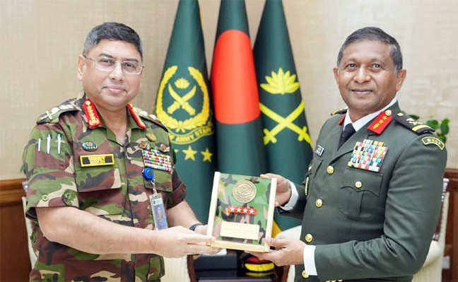 সেনাপ্রধানের সঙ্গে মালদ্বীপের ‌‘চিফ অব ডিফেন্স ফোর্স’-এর সৌজন্য সাক্ষাৎ