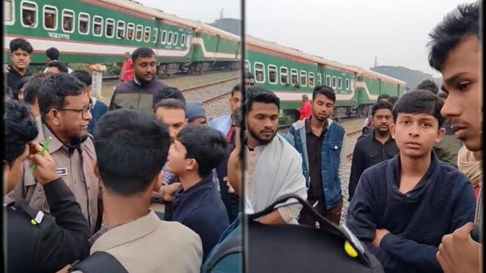 ঝিনাইদহে চলন্ত ট্রেনে পাথর নিক্ষেপ: ৩ যুবককে হাতেনাতে ধরে নিয়ে গেল রেল পুলিশ