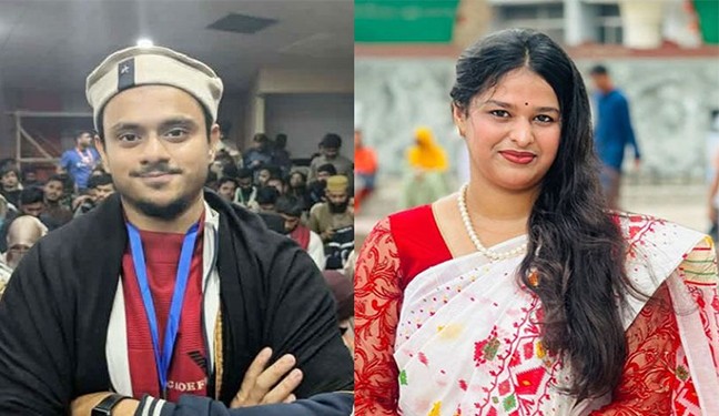 প্রকাশ্যে জকসু নেতা নাঈমকে চড় মারলেন ছাত্রদল নেত্রী